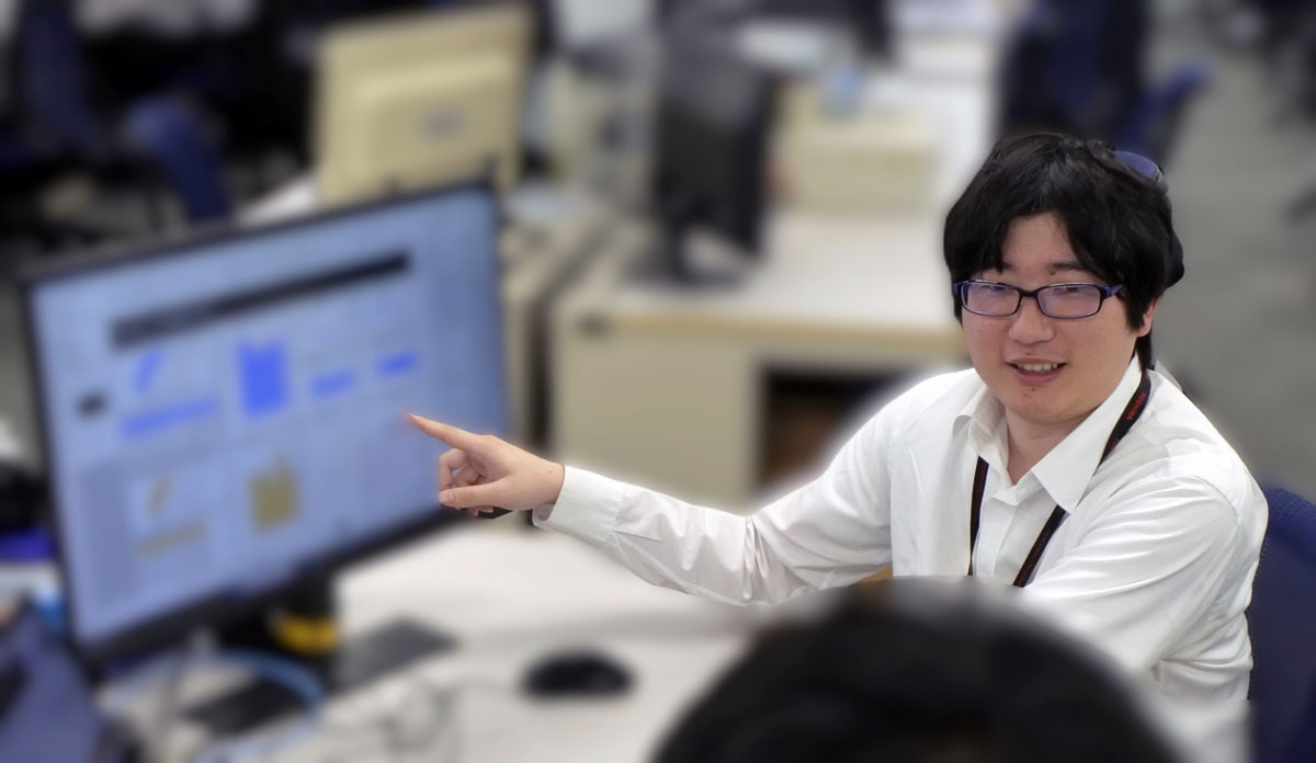 2022年入社　M.Yさんの仕事中の様子