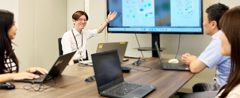 2019年入社　T.Kさんの仕事中の様子