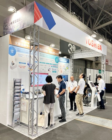 ［名古屋］第1回 ワークプレイス改革EXPO 東芝デジタルエンジニアリング 出展ブースの様子