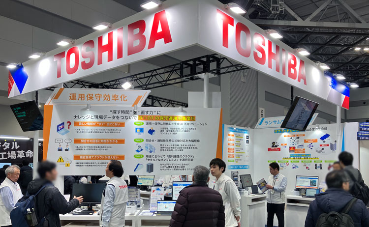 ［第10回 スマート工場EXPO 東芝デジタルエンジニアリング 出展ブースの様子